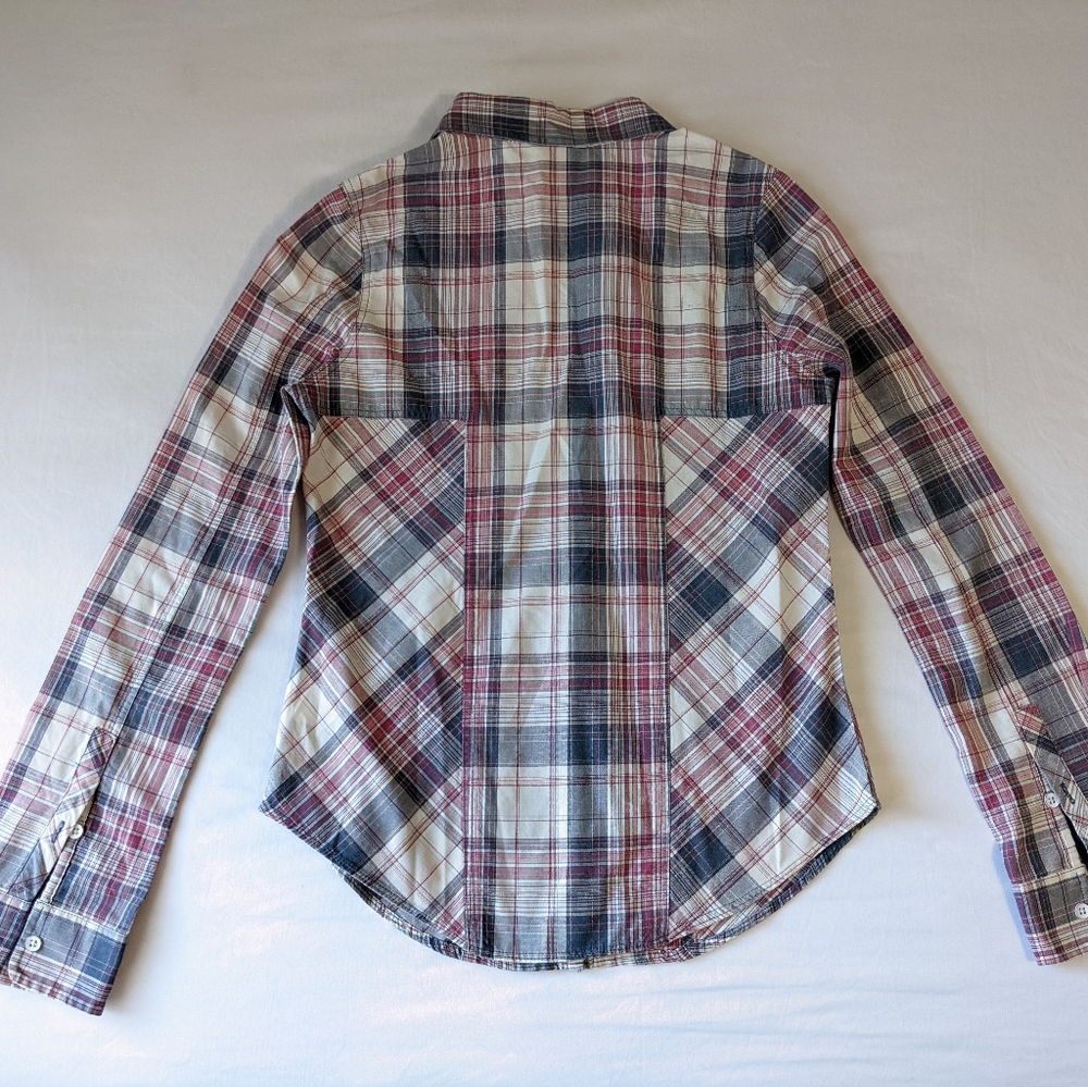 Roxy Long Sleeve Flannel Button Down - image 7
